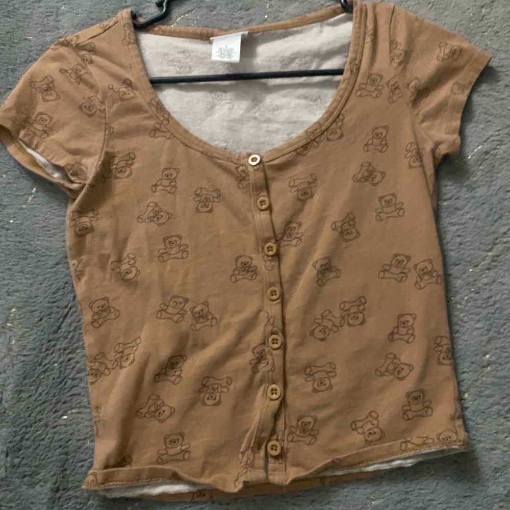 Rue21 Brown Button-Up Top